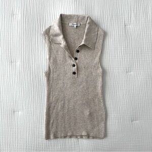 Madewell Owen Polo Sweater Tank, size S